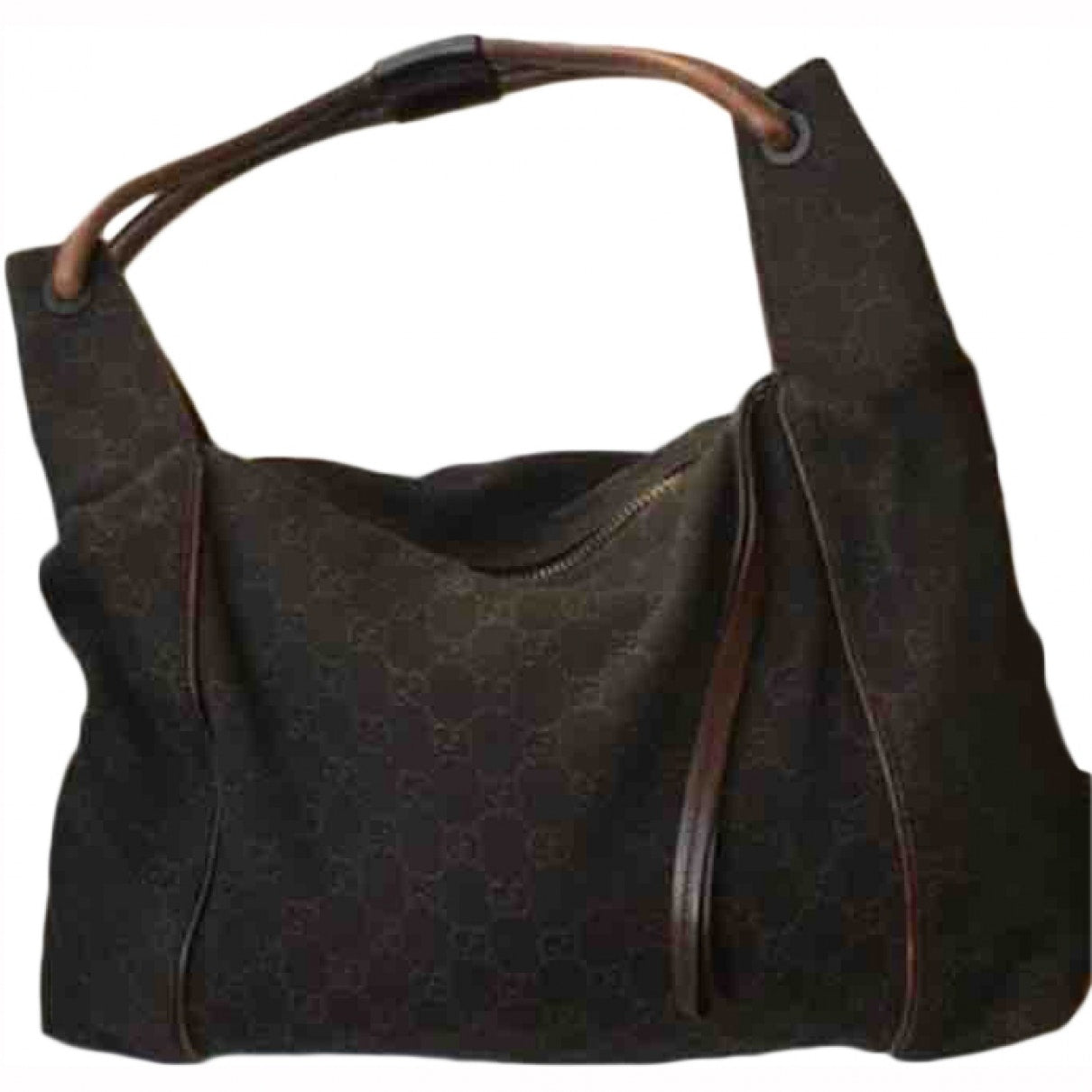 Gucci brown cotton handbag