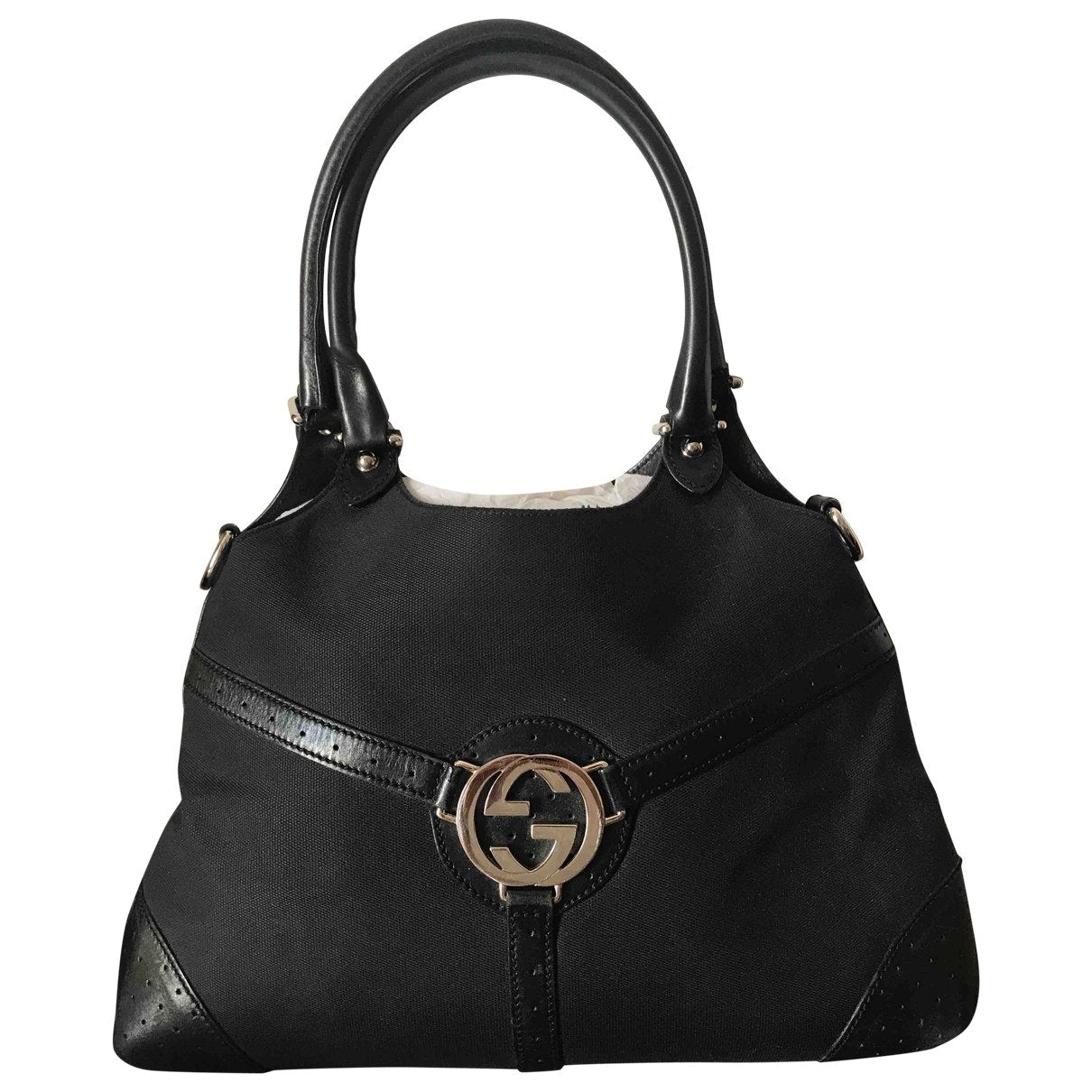 Gucci black cloth handbag