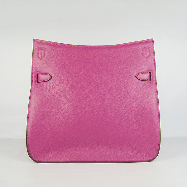 Hermes Luxury Shoulder Bag Peach Leather Silver