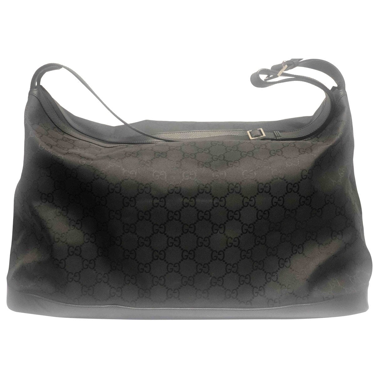 Gucci black cloth travel bag