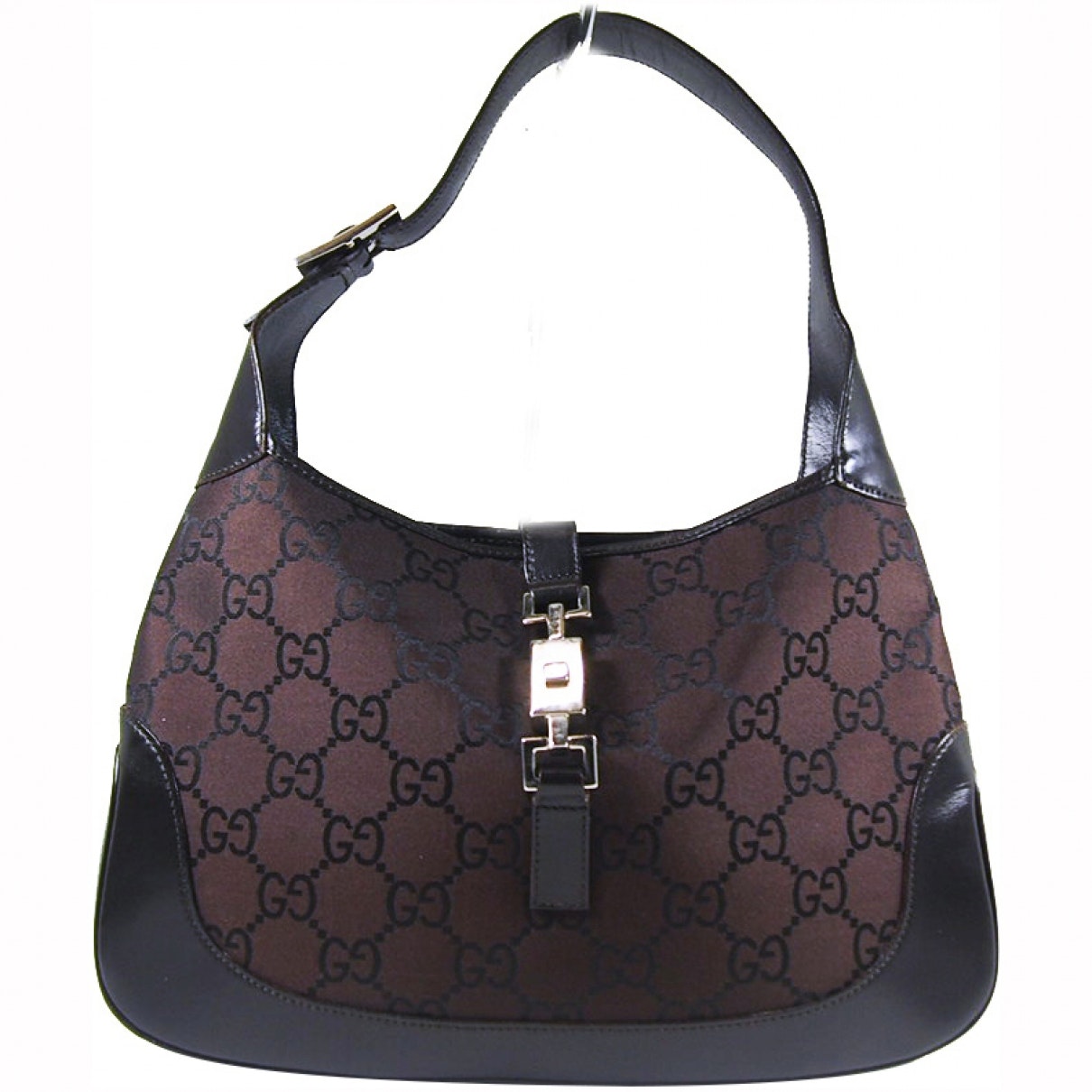 Gucci brown cloth handbag