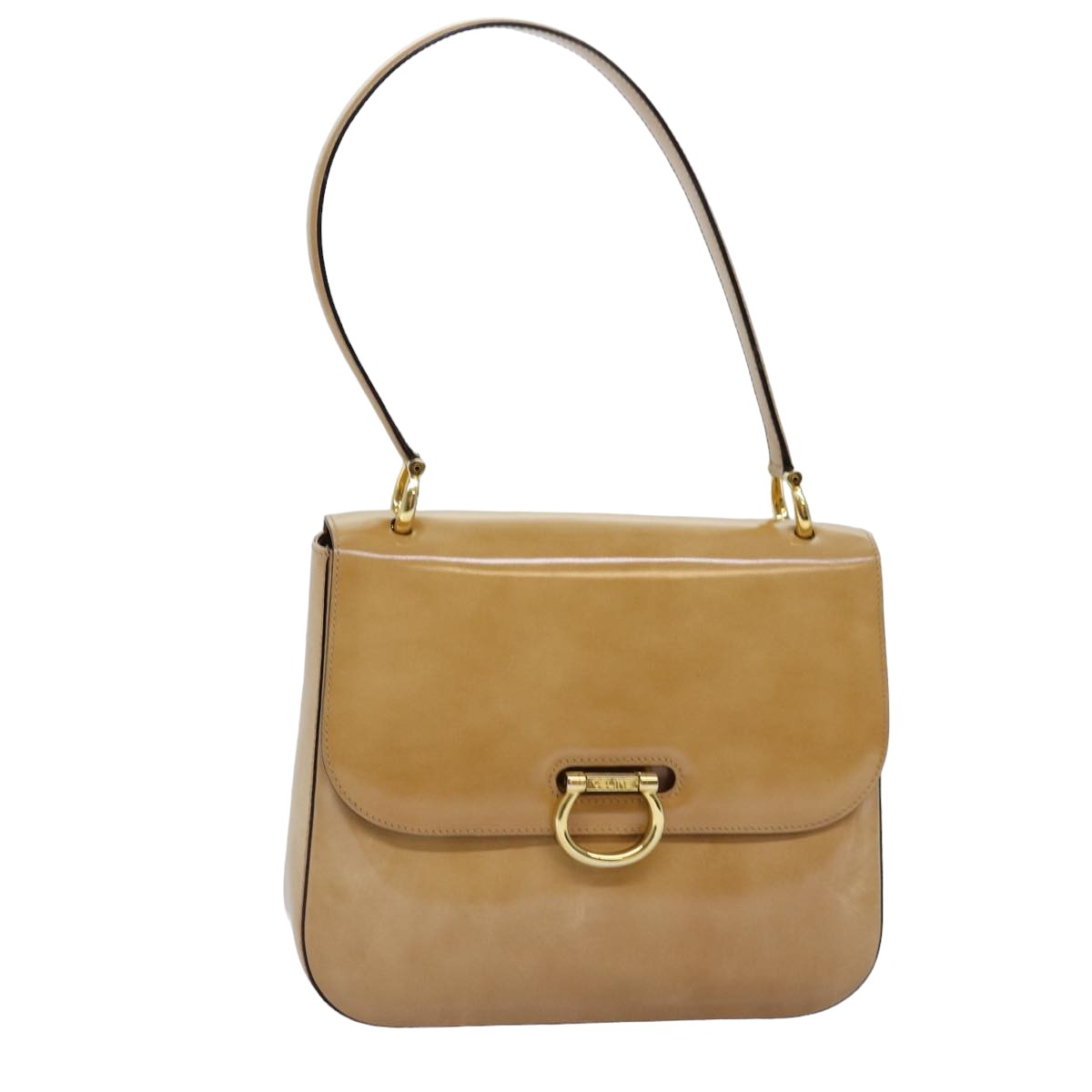 Luxury Shoulder Bag Enamel Beige