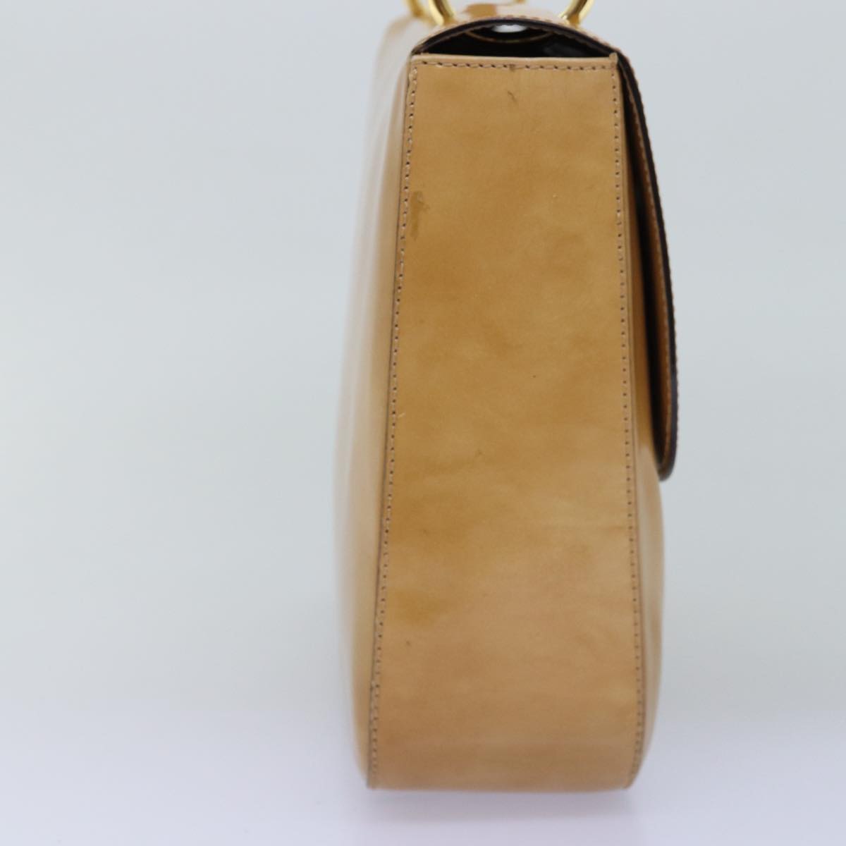 Luxury Shoulder Bag Enamel Beige
