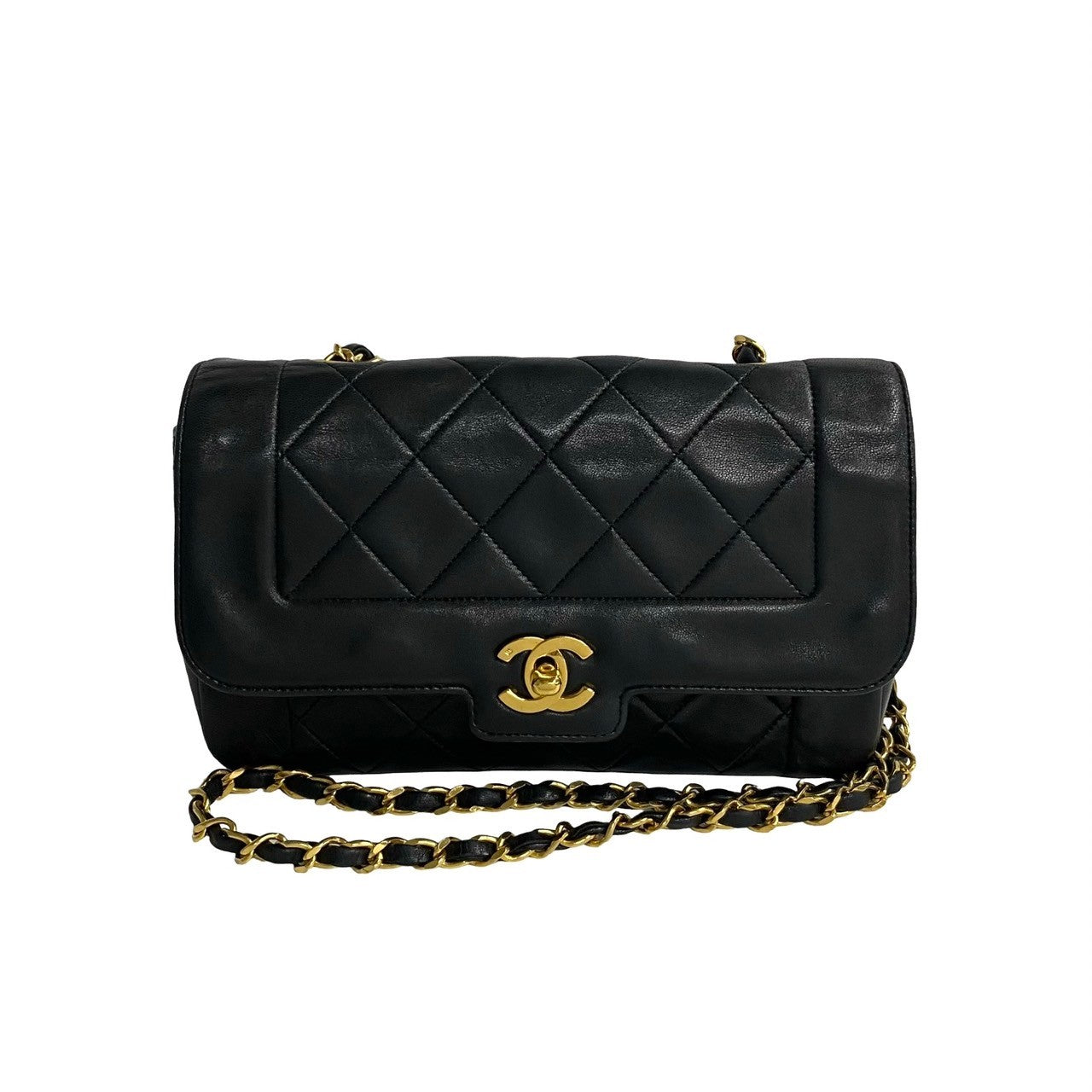 Chanel lambskin COCO Mark Matrasse Black Shoulder Bag 771A770