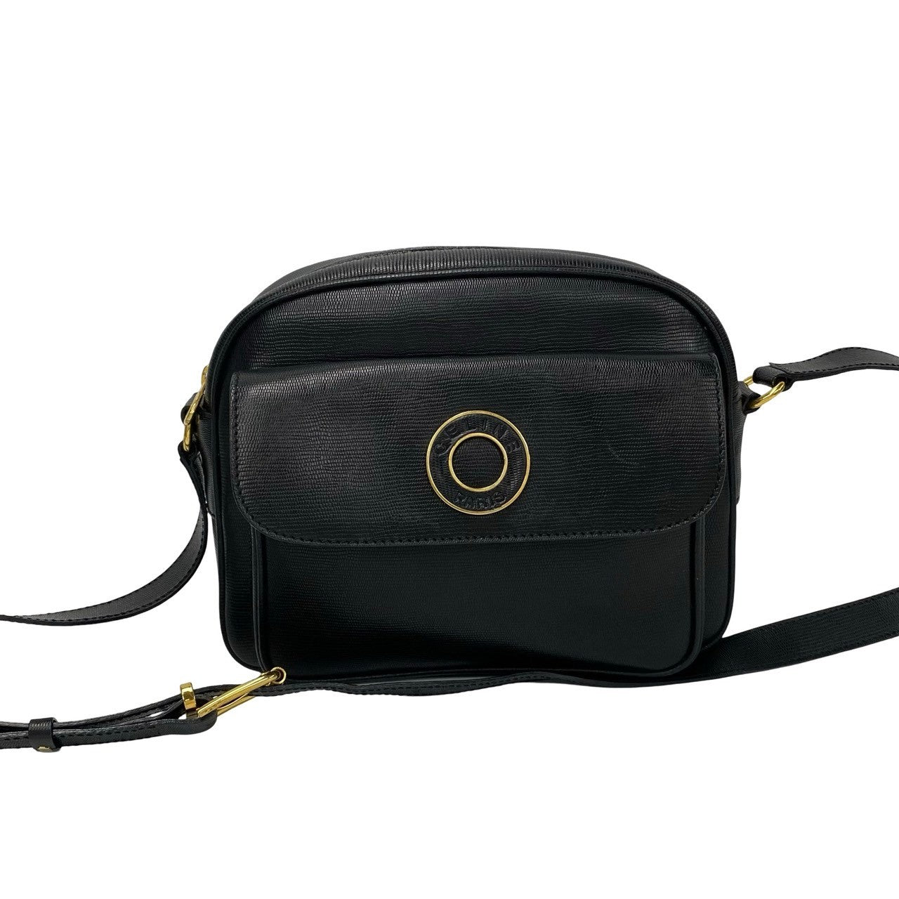 Shoulder Bag Circle Women(Unisex) Leather Black