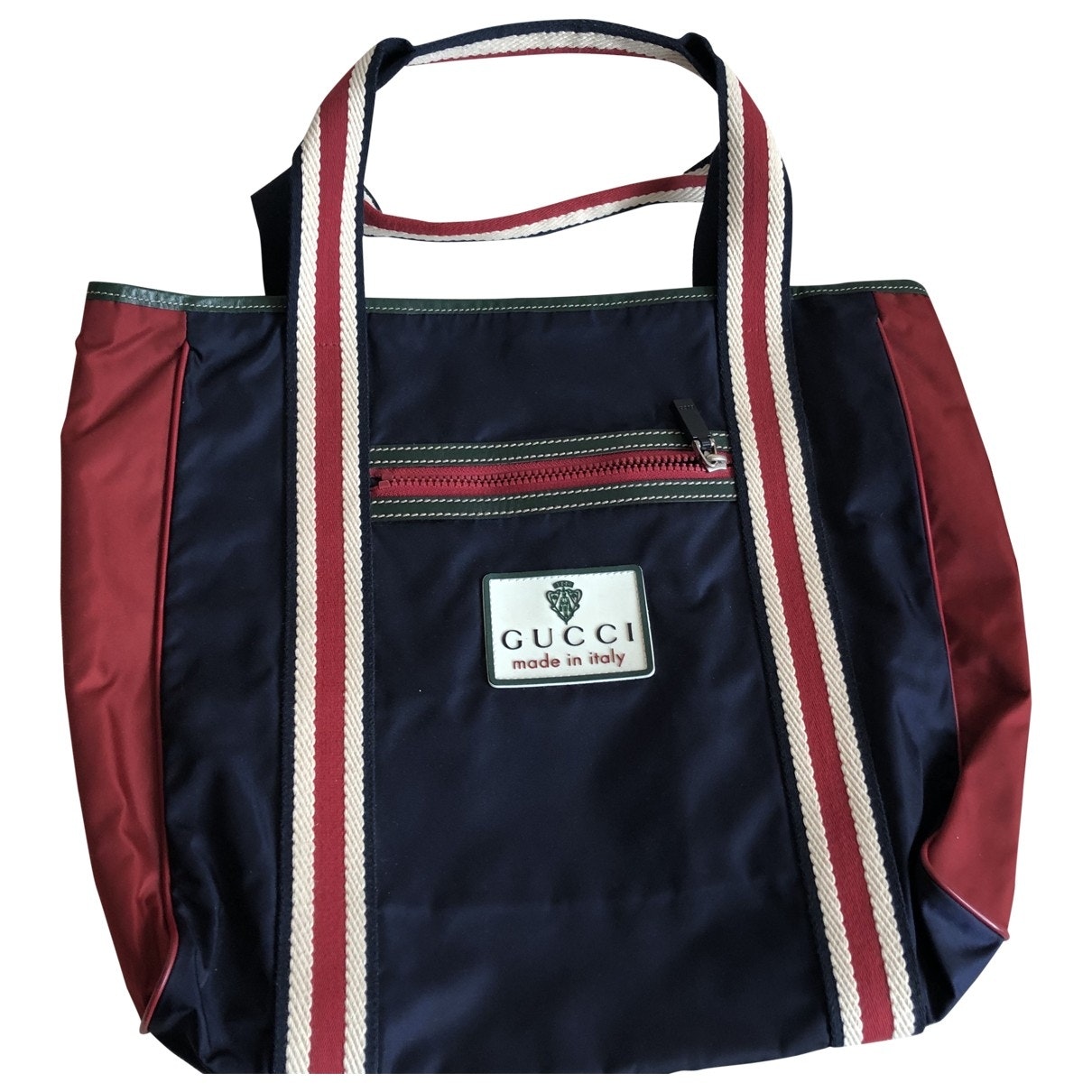 Gucci blue cloth handbag
