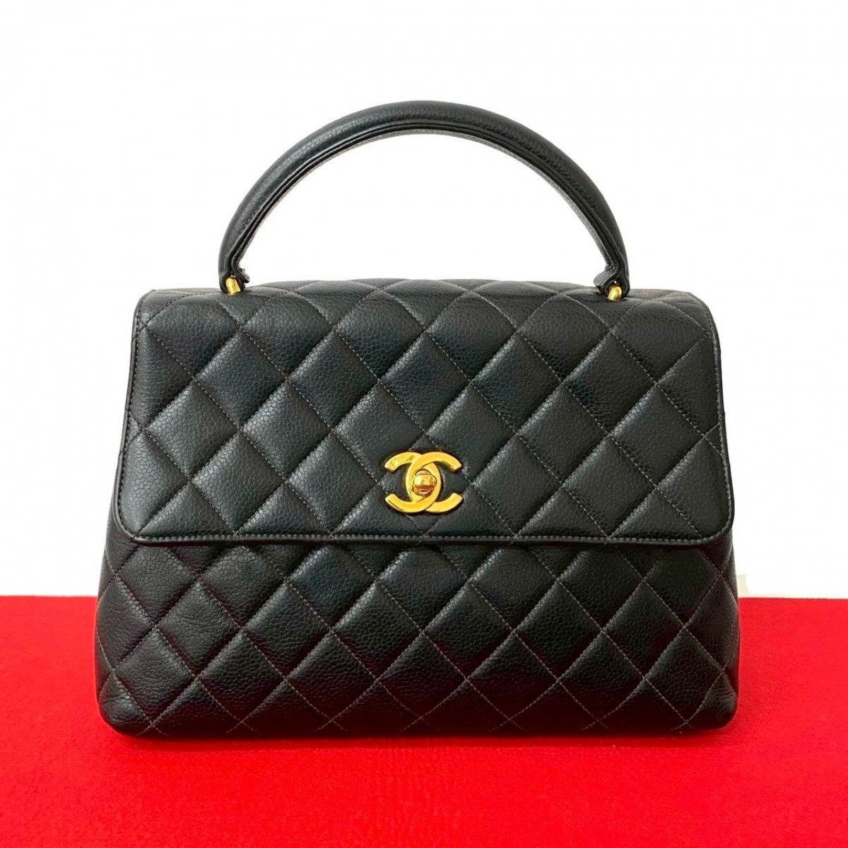 Chanel Matt caviar skin Matrasse Black Handbag