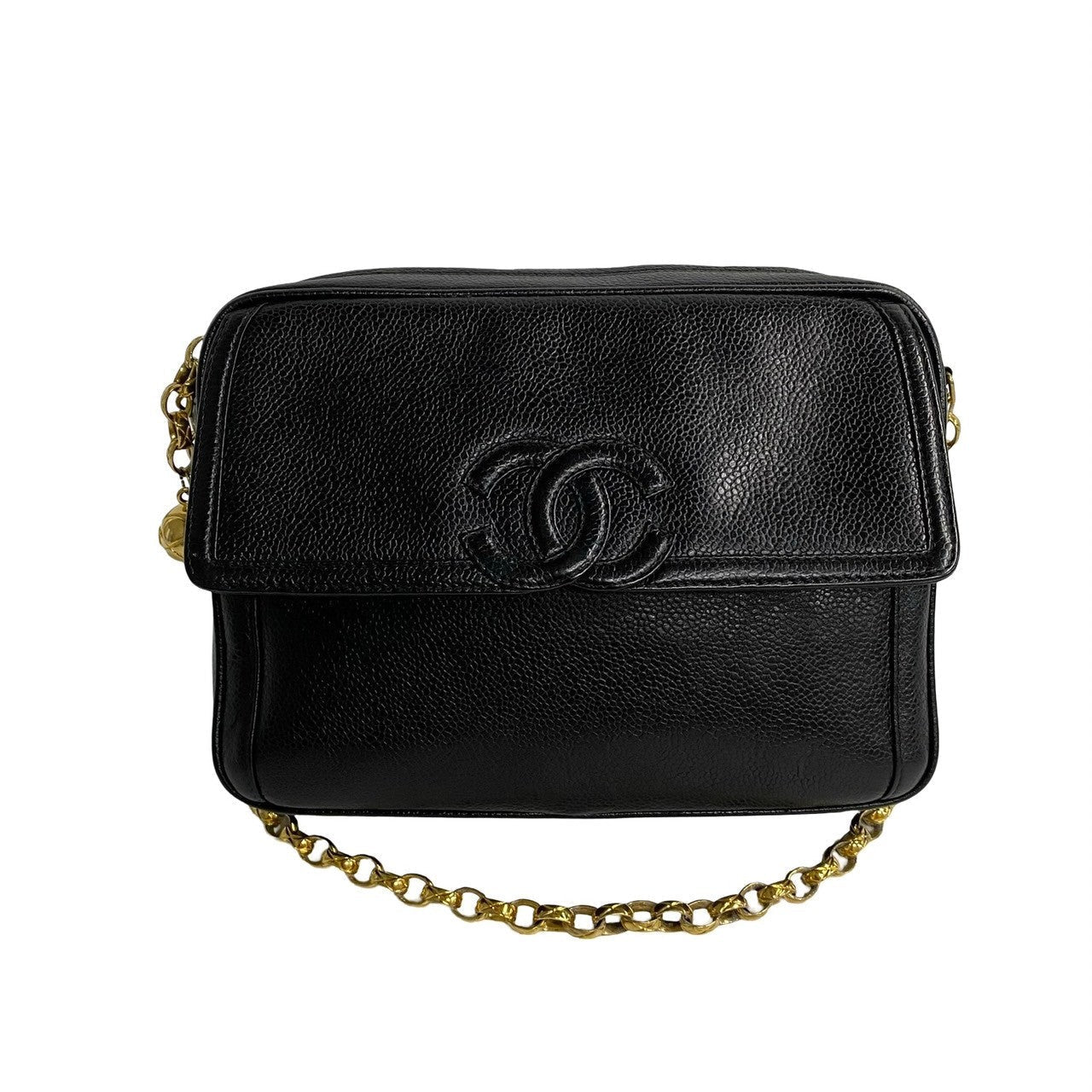 Chanel Matt caviar skin Black Shoulder Bag