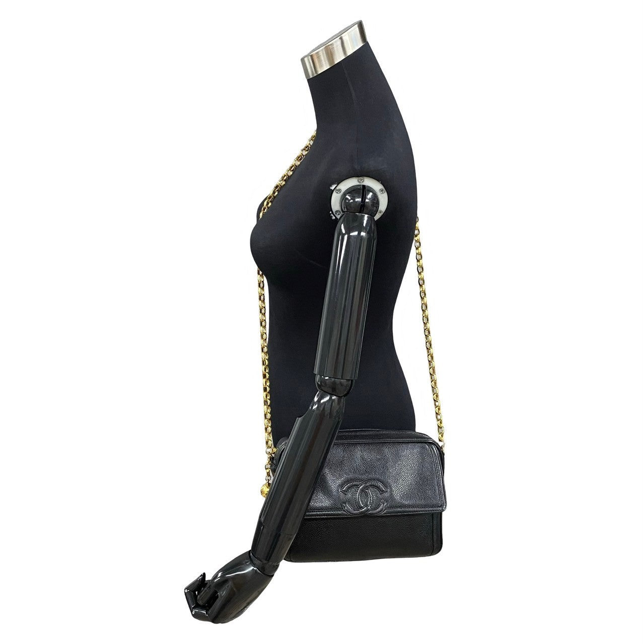 Chanel Matt caviar skin Black Shoulder Bag