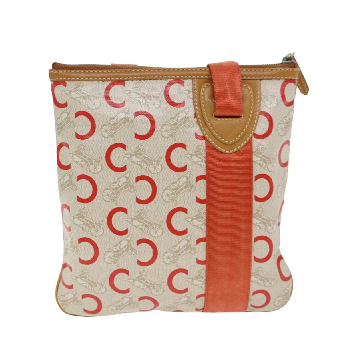 Luxury C Macadam Shoulder Bag Orange Canvas