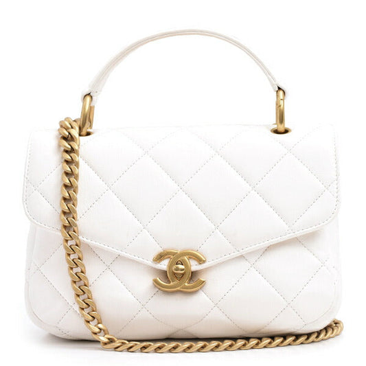 Chanel Calfskin Matelassé Chain Shoulder Bag