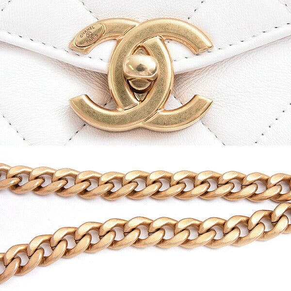 Chanel Calfskin Matelassé Chain Shoulder Bag AS4195