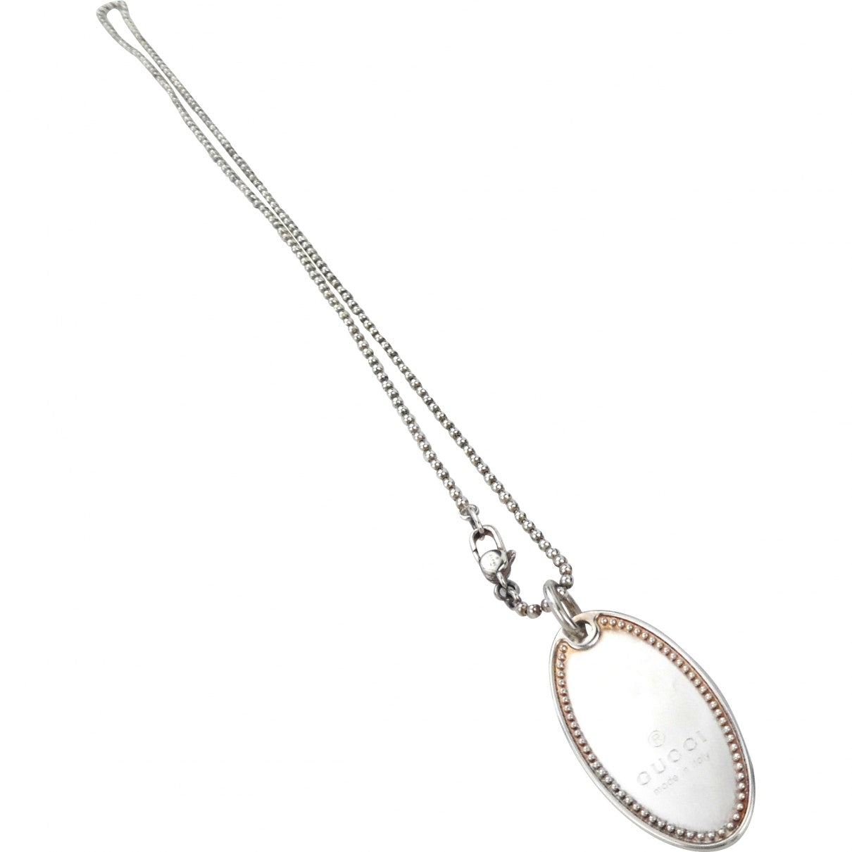 Gucci silver silver long necklaces