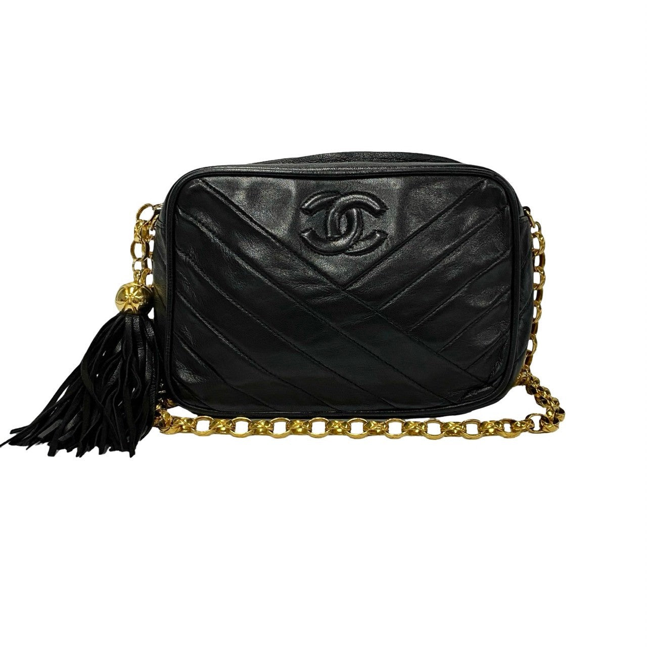 Chanel lambskin Matrasse Black Shoulder Bag 774B774