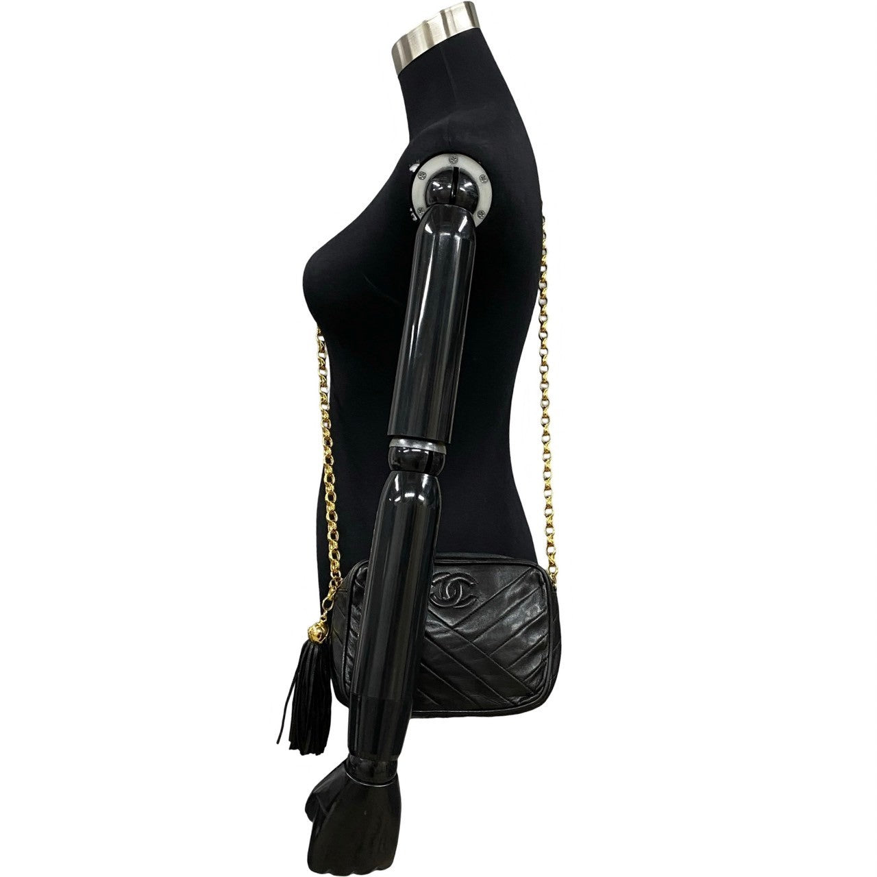 Chanel lambskin Matrasse Black Shoulder Bag 774B774