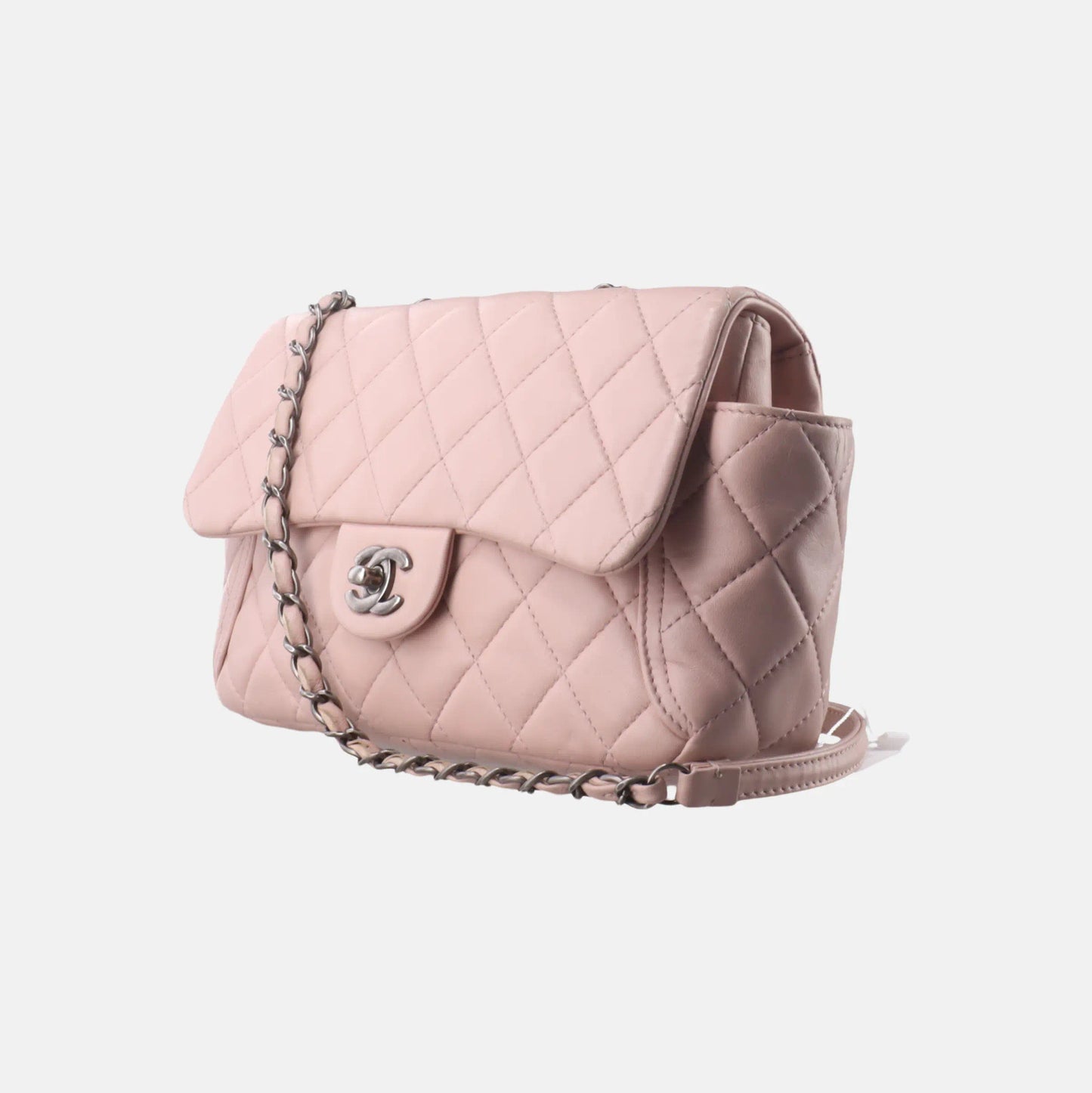 Chanel Classic Flap - Lambskin Pink Leather Shoulder Bag
