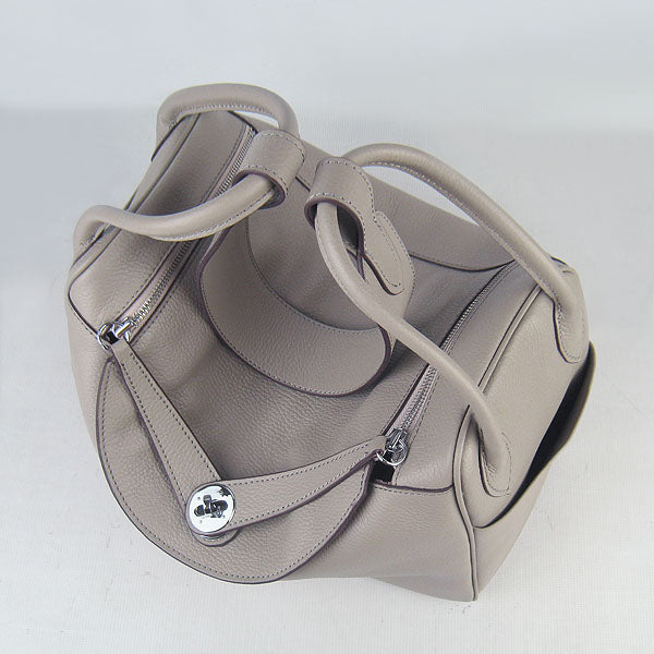 Hermes Luxury Lindy Cm Handbag Grey Travel Bag