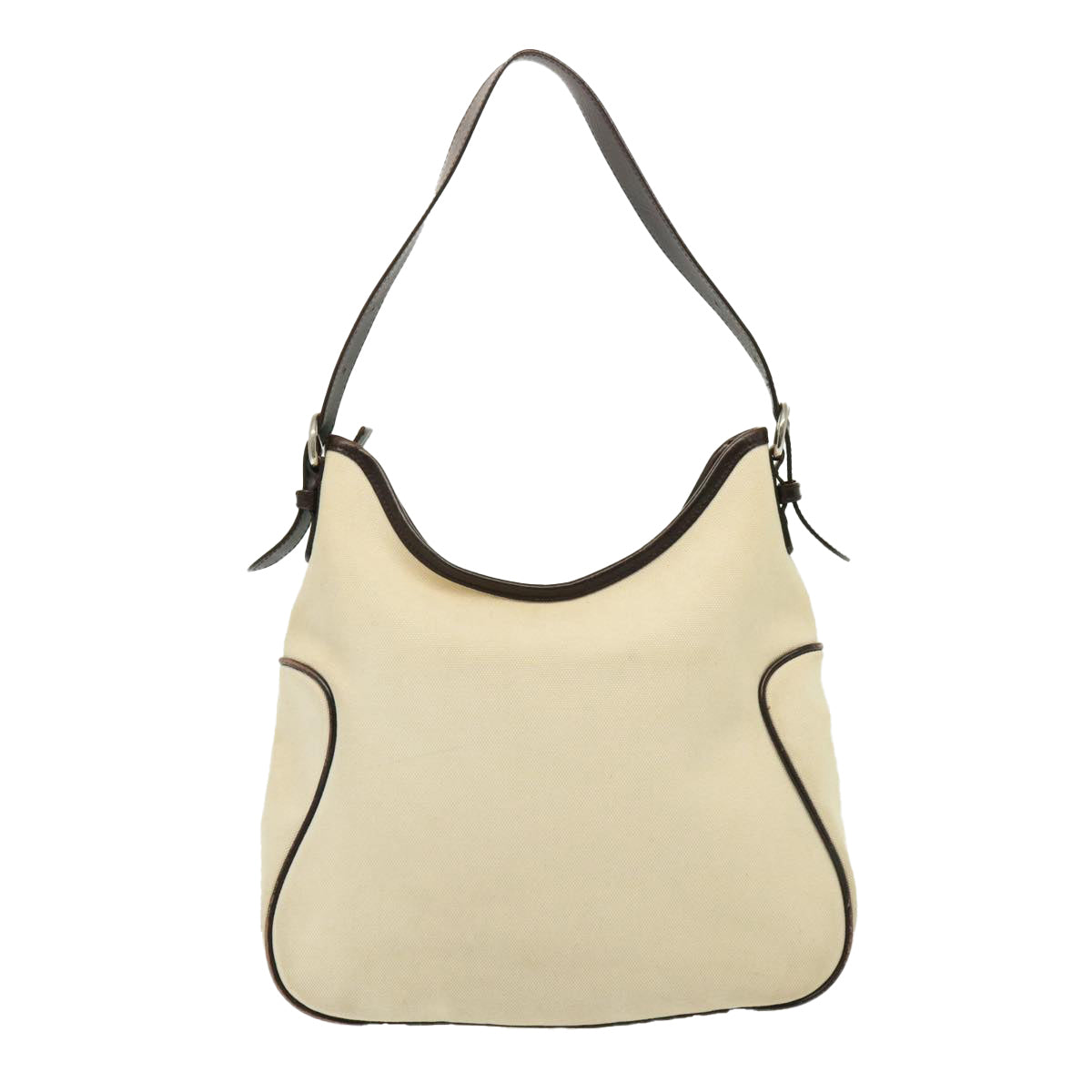 Burberry Luxury Shoulder Bag Auth Canvas Cream