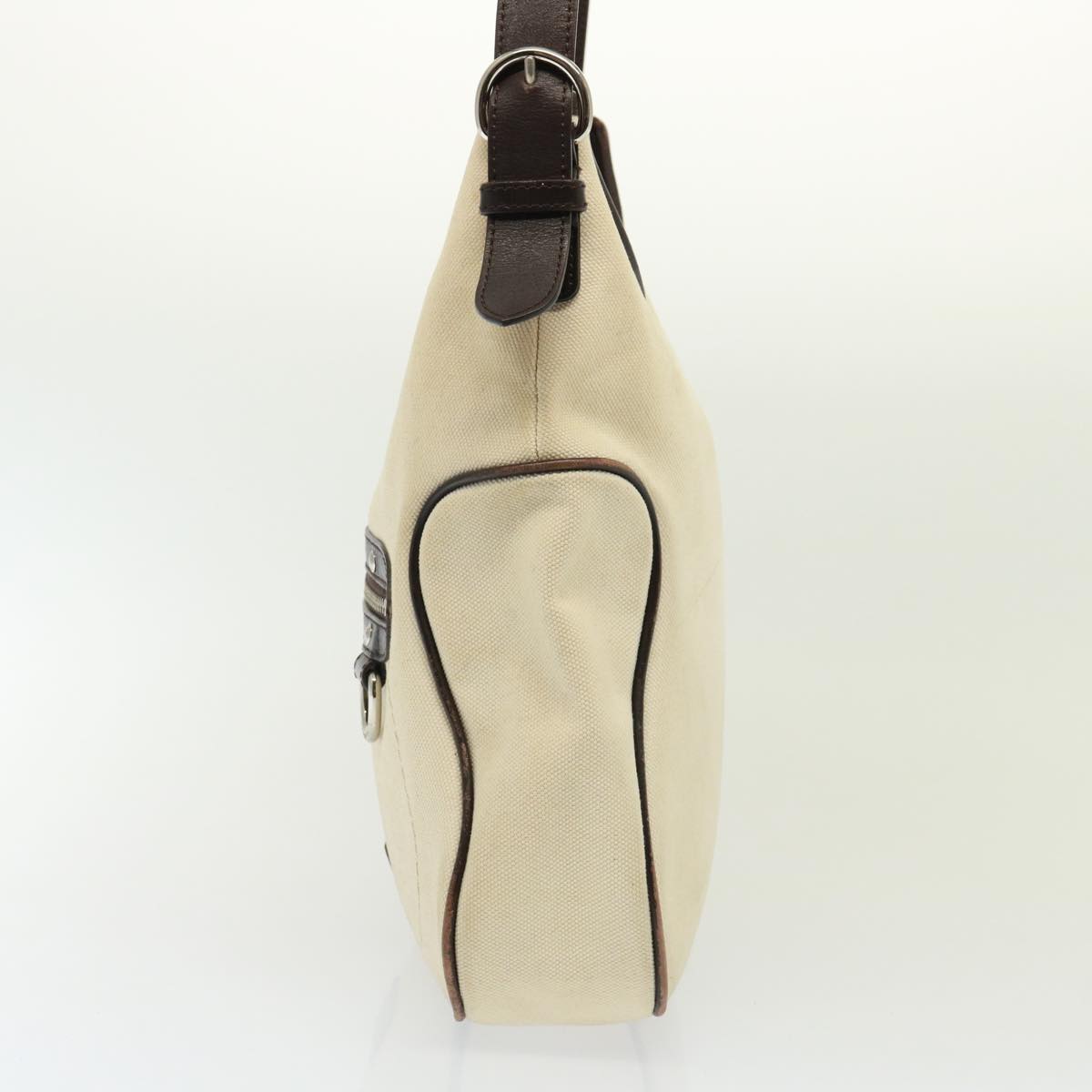 Burberry Luxury Shoulder Bag Auth Canvas Cream
