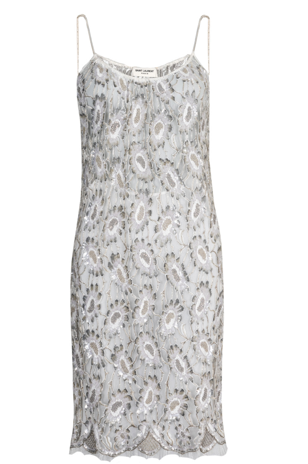 YSL Saint Laurent Dress Flower Sequin Handbag