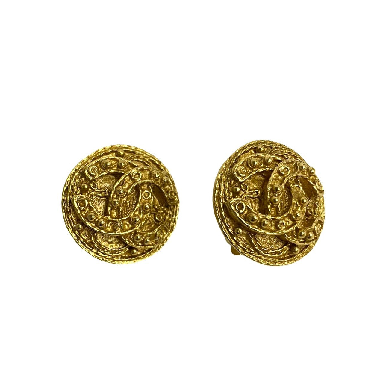 Chanel   Coco Mark GP Earrings Gold