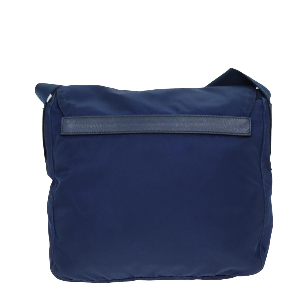 Prada Shoulder Bag Auth Nylon Blue Blue Auth 77835