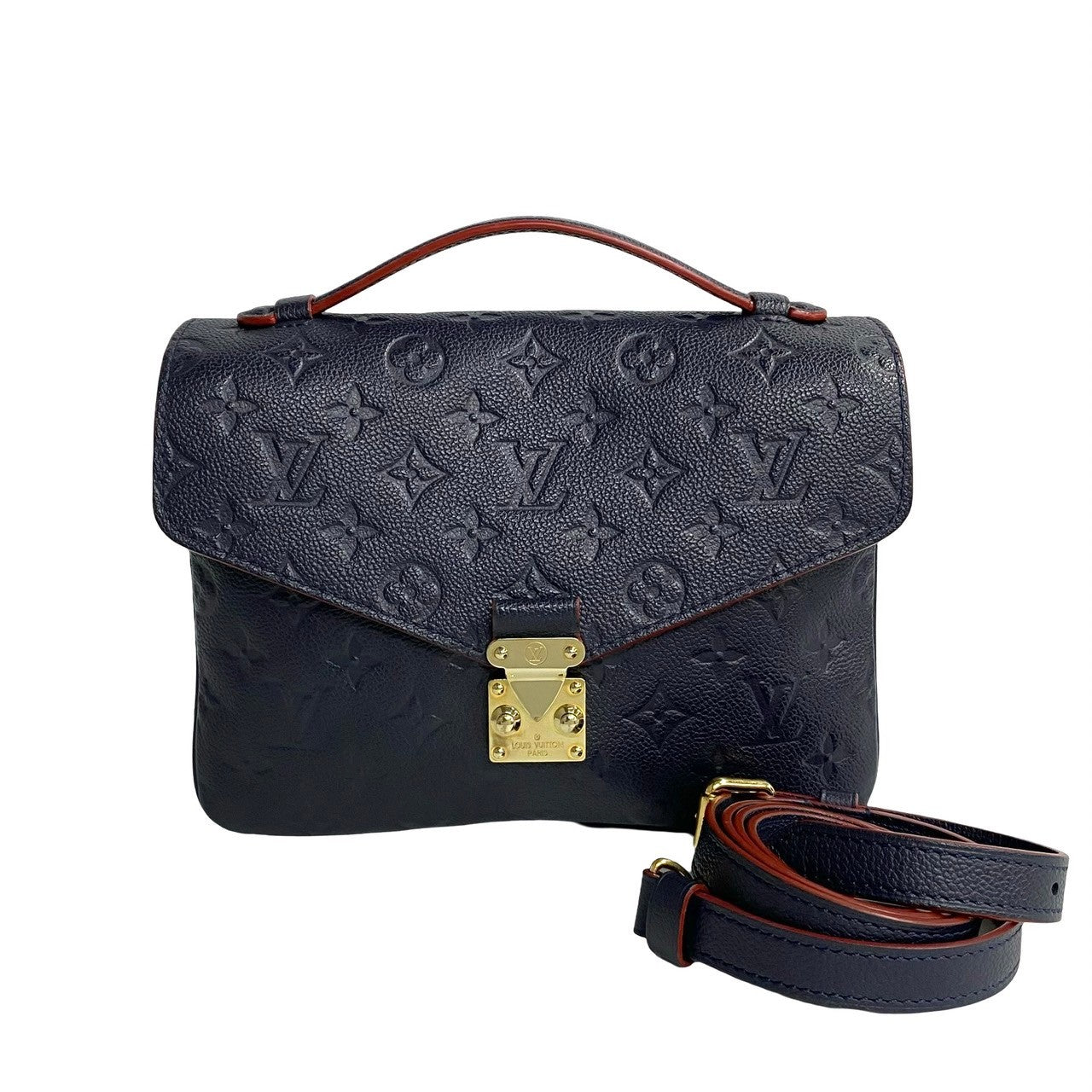Louis Vuitton M41487 Ann Platt 2-way Ann Monogram Navy Shoulder Bag