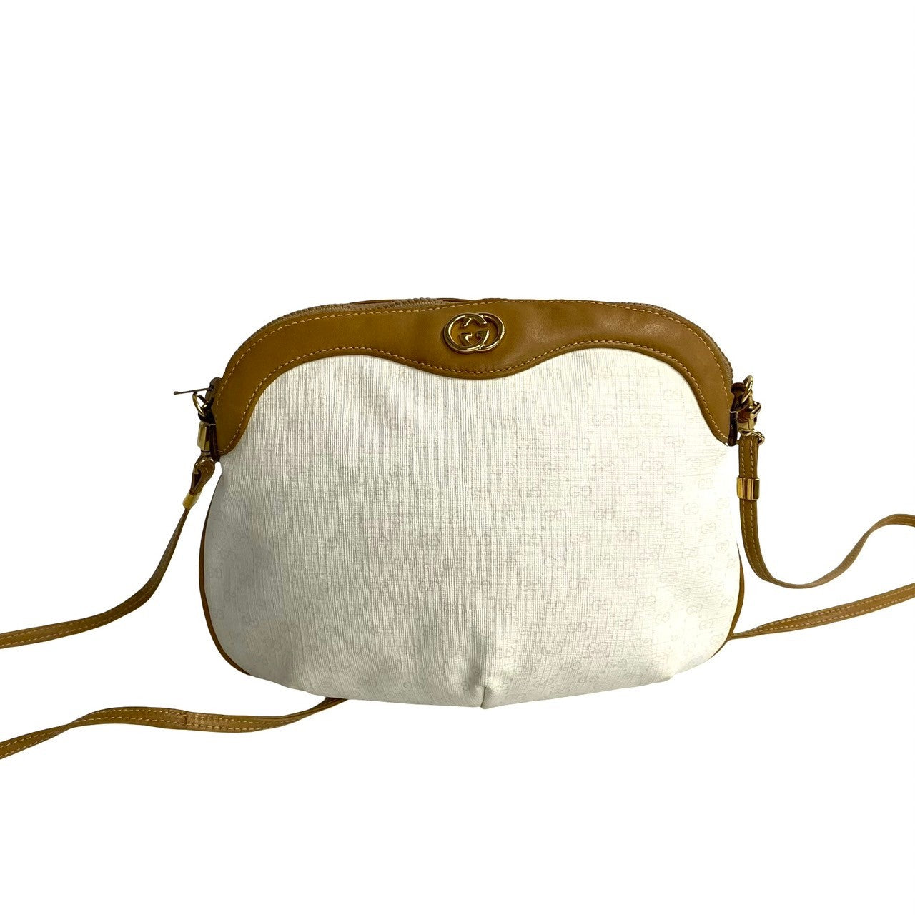 Gucci PVC Micro GG Leather Brown Shoulder Bag