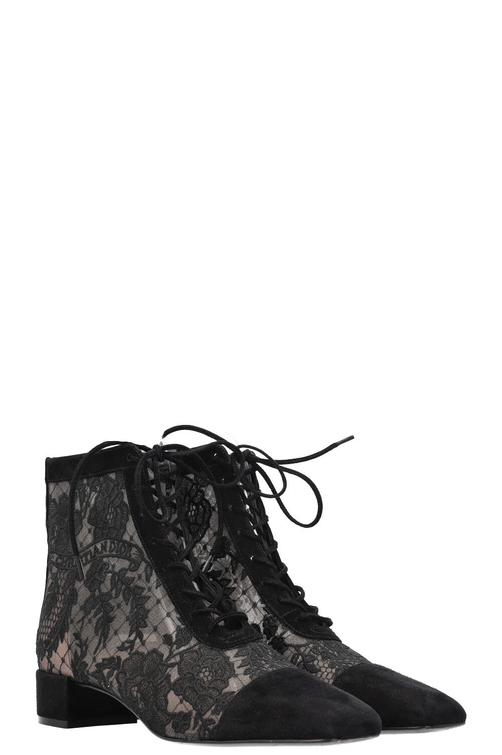 Dior Naughtily-D Boots Lace Black Shoes