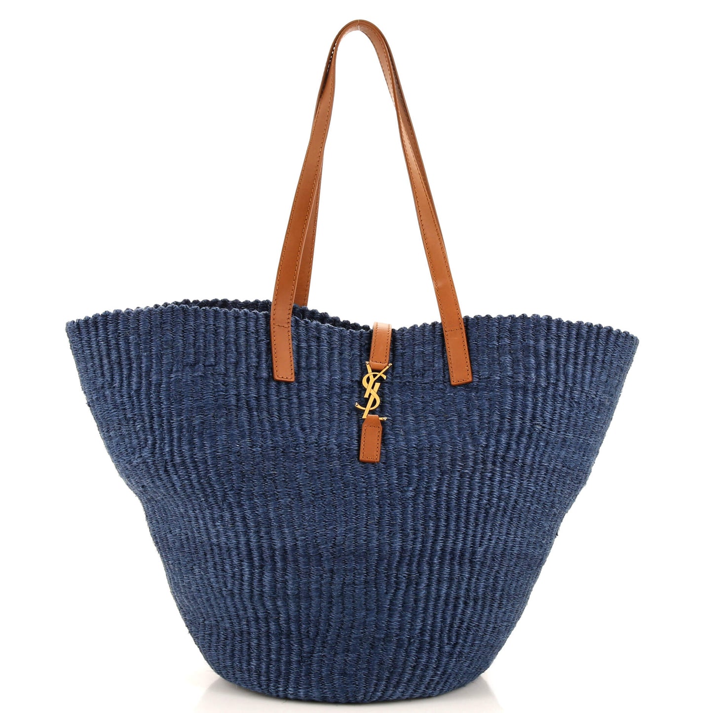 YSL Saint Laurent Trending Panier Basket Tote Medium Raffia Monogram Tote Bag