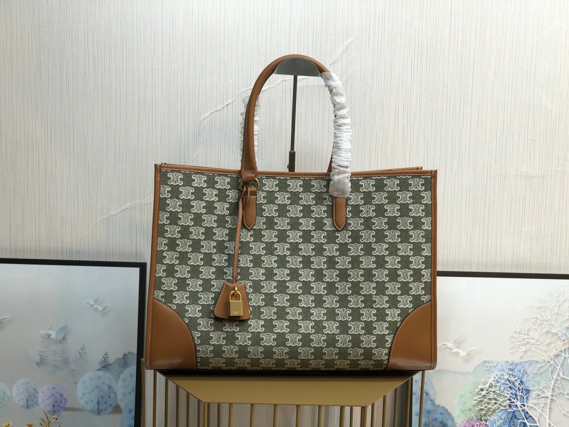Top Quality Horizontal Cabas In Textile With Travel Bag