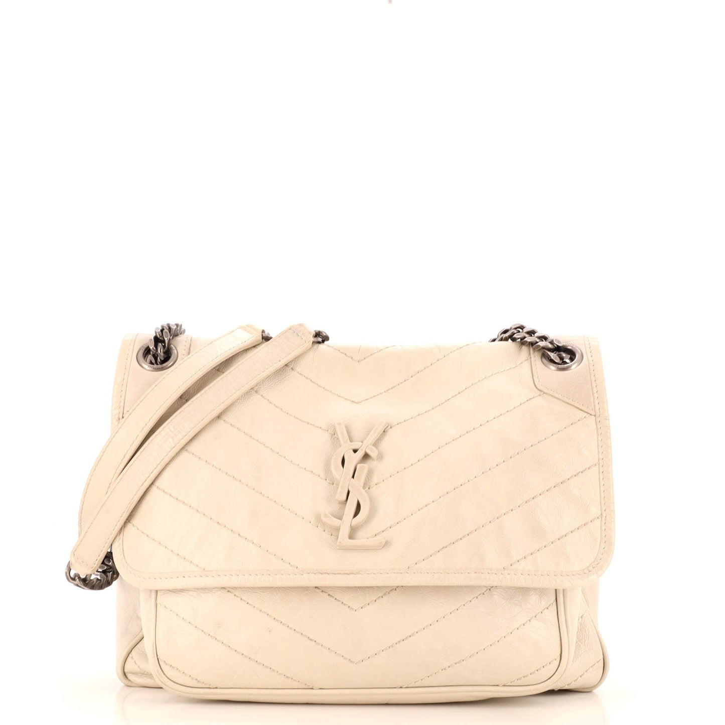 YSL Saint Laurent Saint Laurent Trending Niki Chain Flap Bag Leather Matelasse Travel Bag