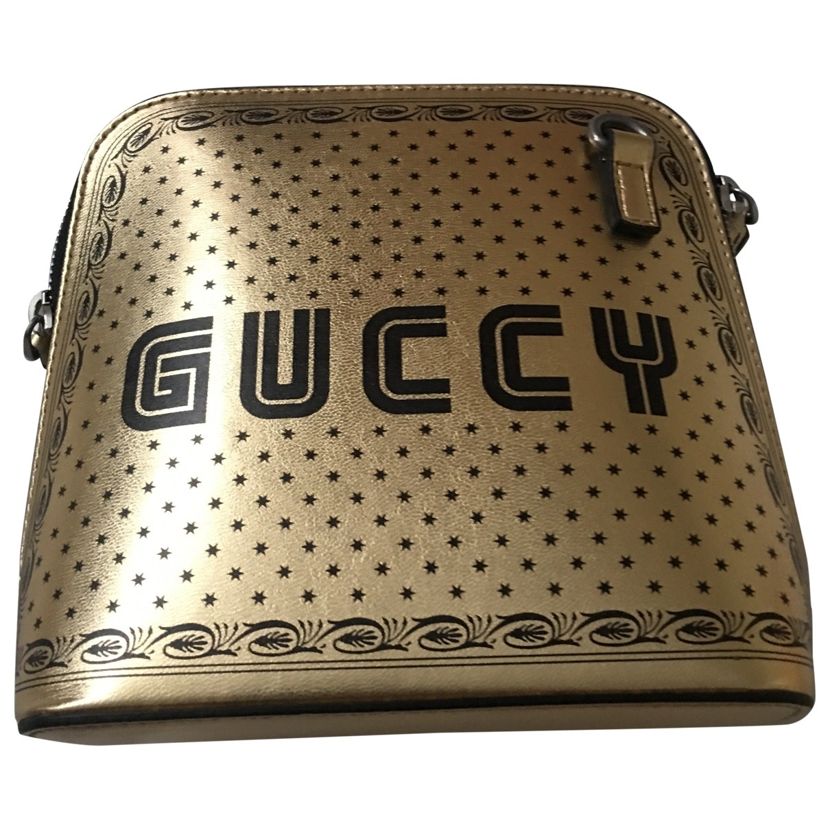Gucci guccy minibag gold leather handbag