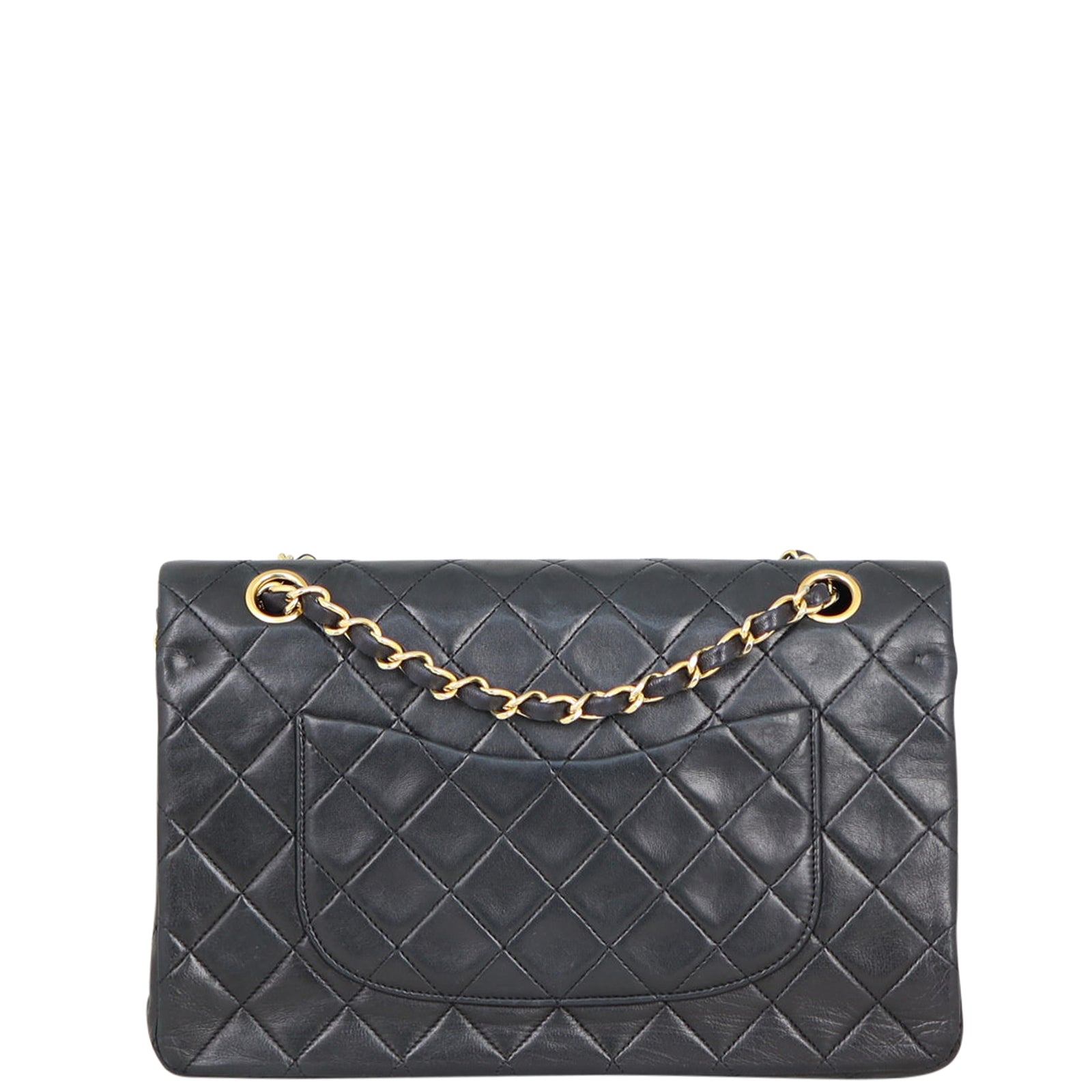 Chanel Classic Double 2 Series Handbag Black Medium