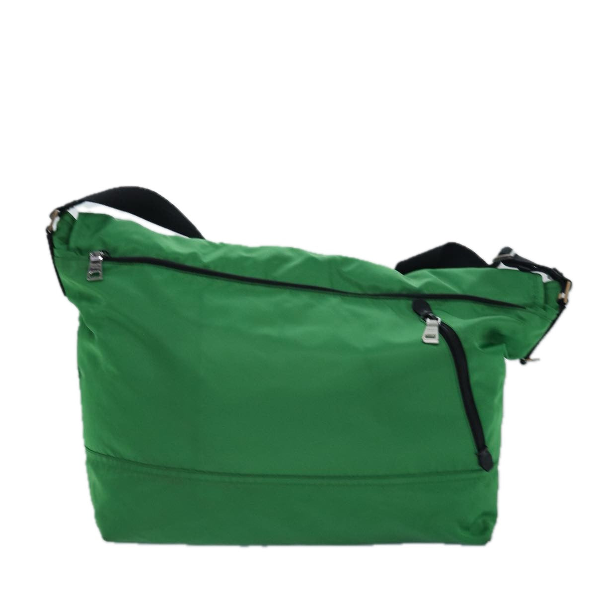 Prada Shoulder Bag Auth Nylon Green Green Auth 78081