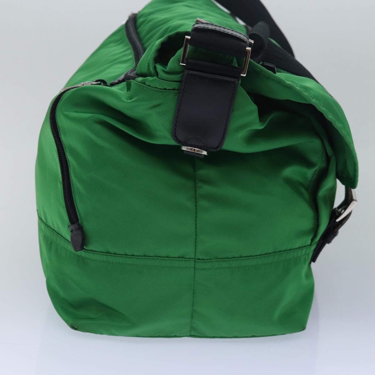 Prada Shoulder Bag Auth Nylon Green Green Auth 78081