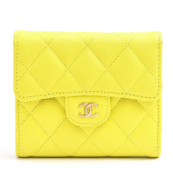 Chanel Matelasse Small Tri-fold Wallet Leather Wallet