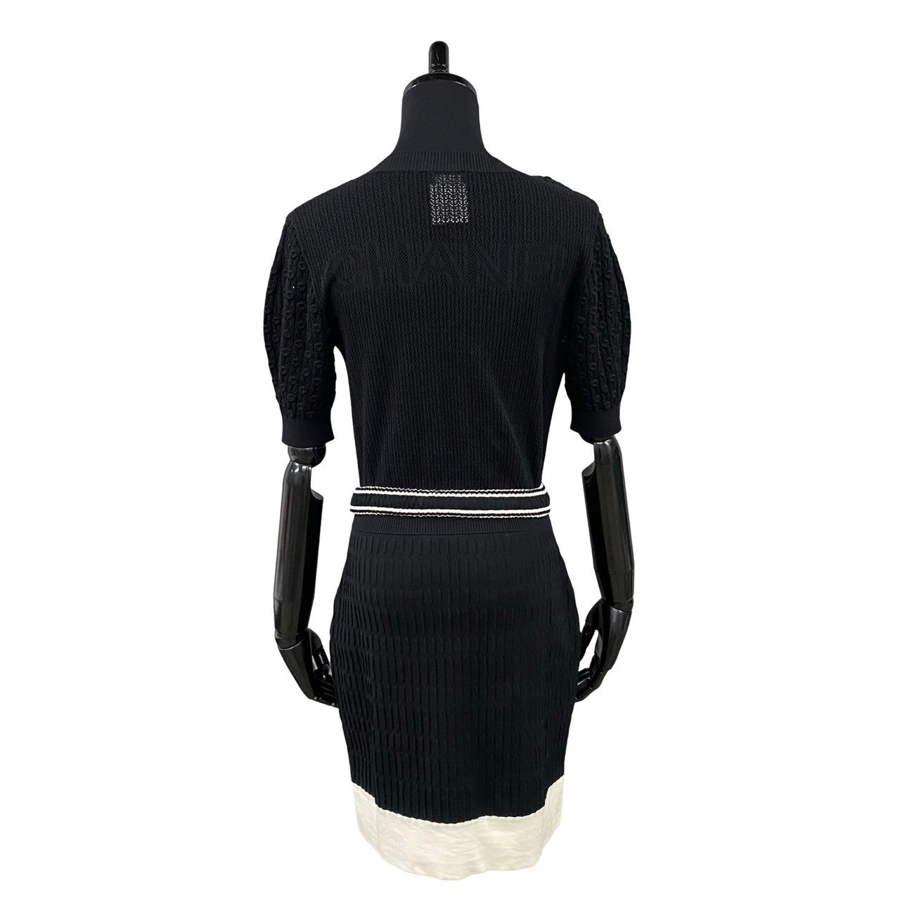 Chanel one piece Cotton Polyamide COCO Mark Black Belt