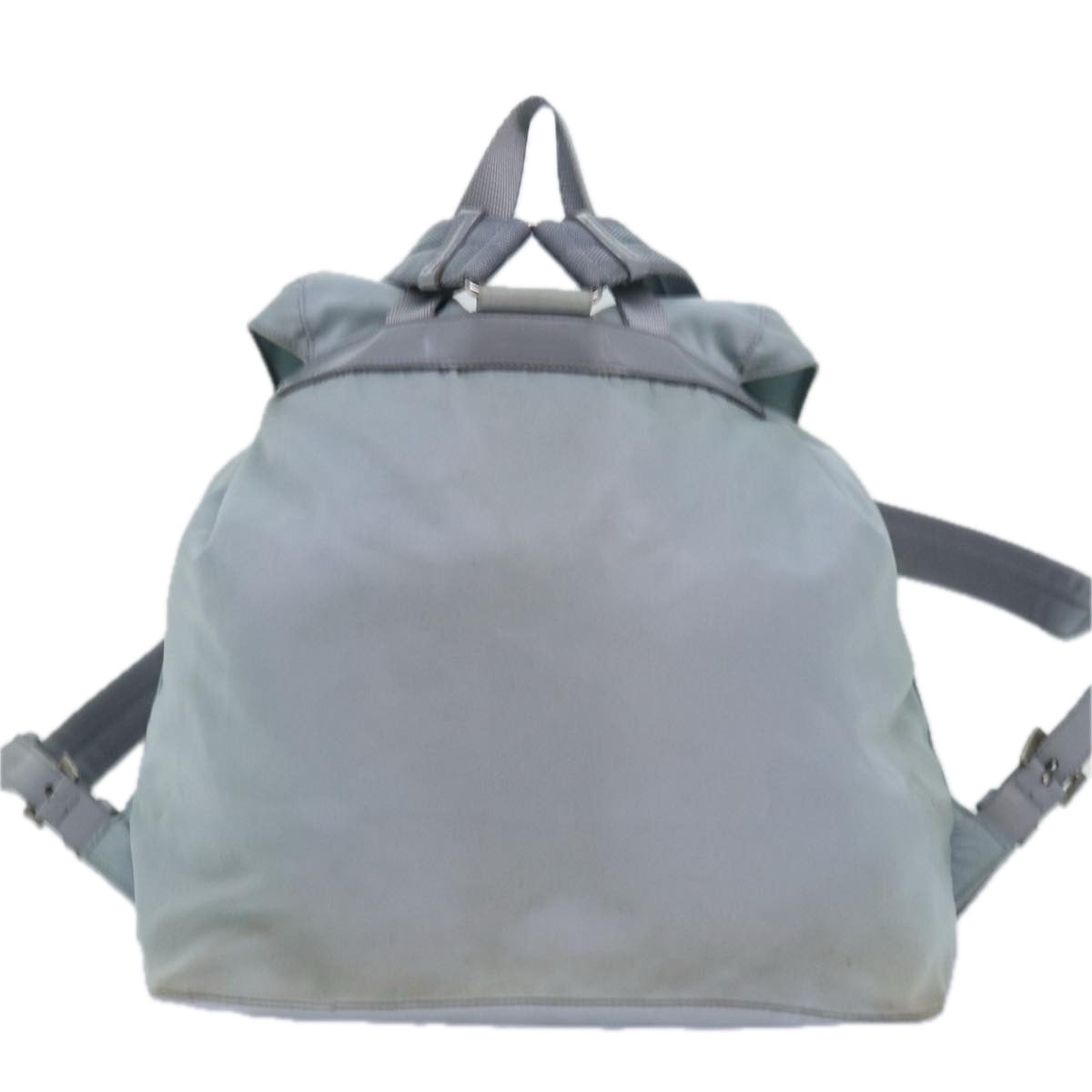 Prada Shoulder Bag Light Auth Nylon Blue Blue Auth 78258