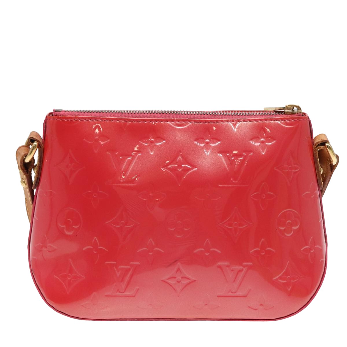 LOUIS VUITTON Monogram Vernis Minna Street Bag Pink Fran Boise M9146F Auth 78353