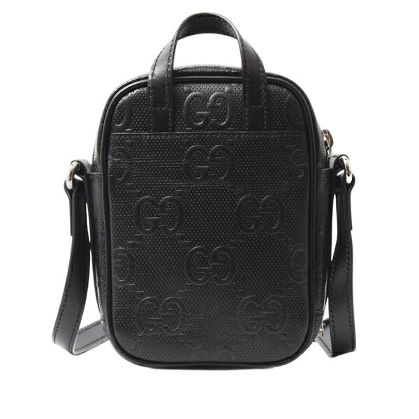Gucci Embossed Shoulder Bag Leather Bag 3