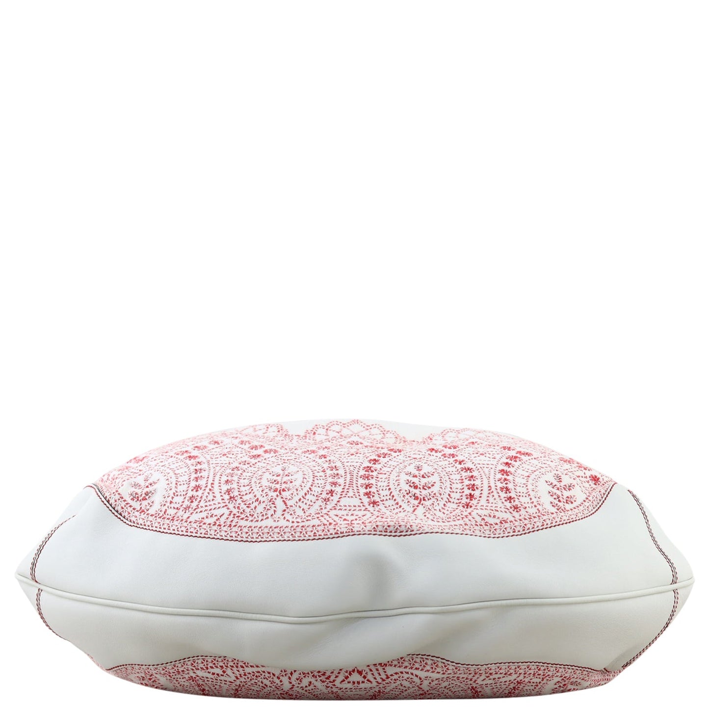 Gucci Embroidered Canvas Peggy Bamboo Hobo