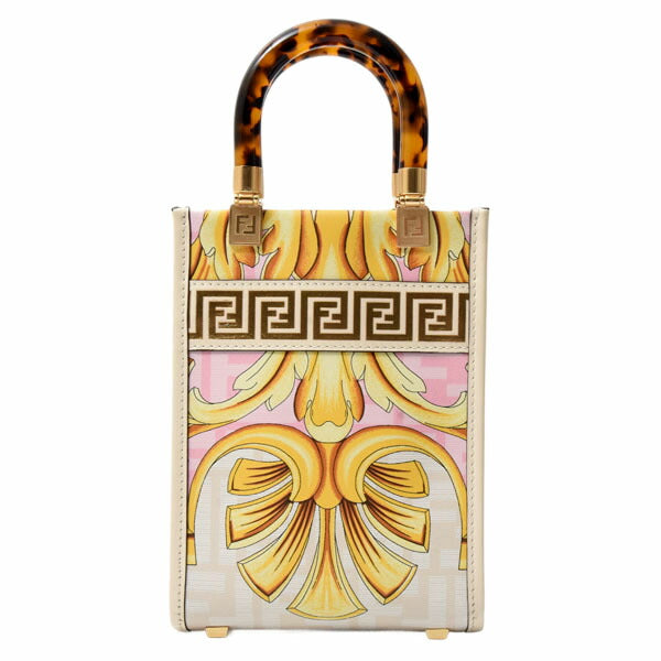 Fendi Fendace Sunshine Shopper 2Way Bag Leather Travel Bag Leather 2Way Bag