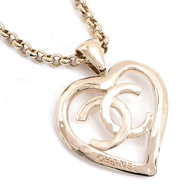 Chanel Coco Mark Heart Long Necklace Necklace