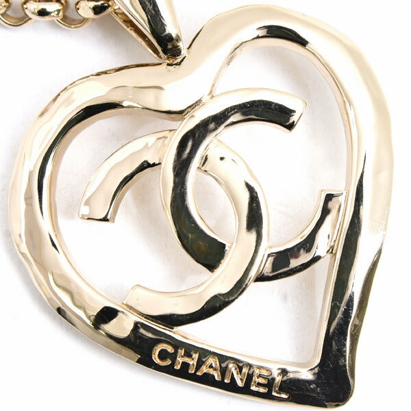 Chanel Coco Mark Heart Long Necklace Necklace