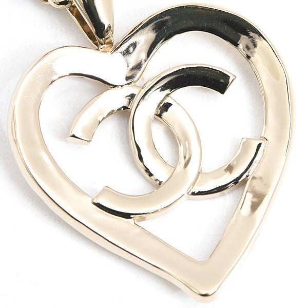 Chanel Coco Mark Heart Long Necklace Necklace