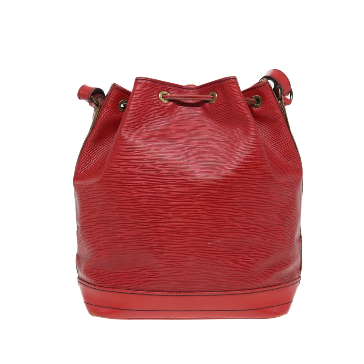 LOUIS VUITTON Epi Noe Shoulder Bag Red M44007 LV Auth 78599