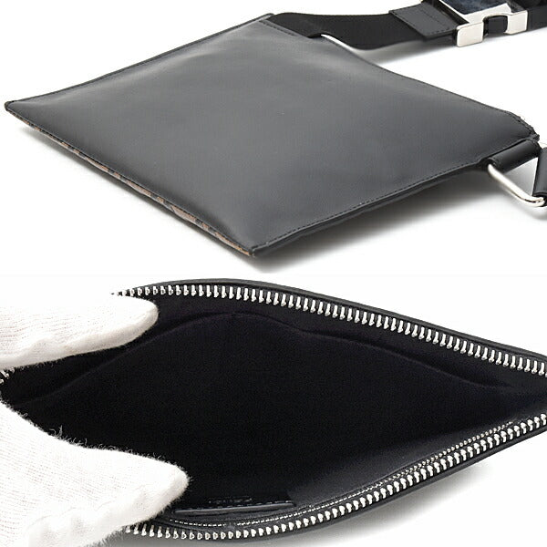 Fendi Ff Calf Shoulder Bag Logo