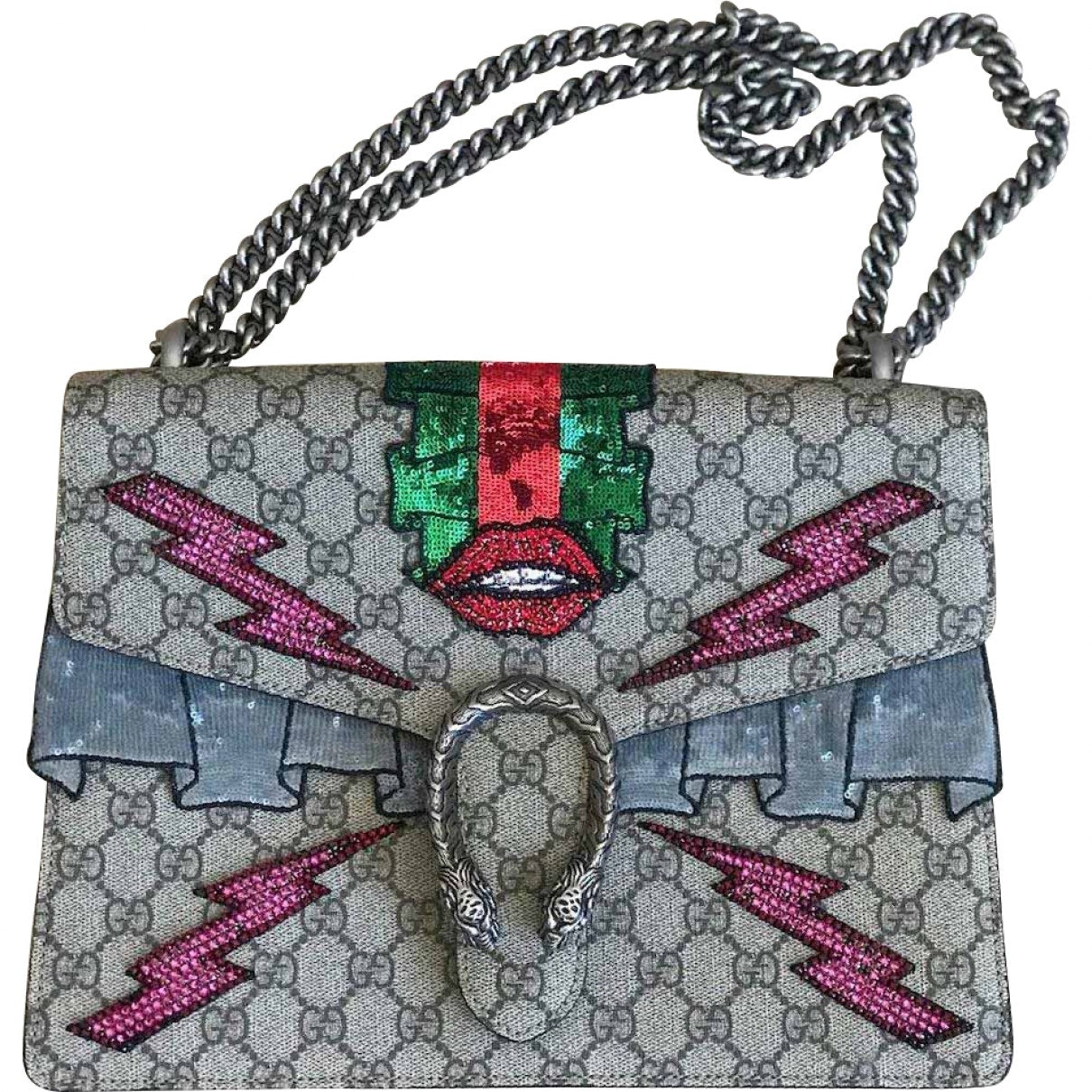 Gucci dionysus beige plastic handbag
