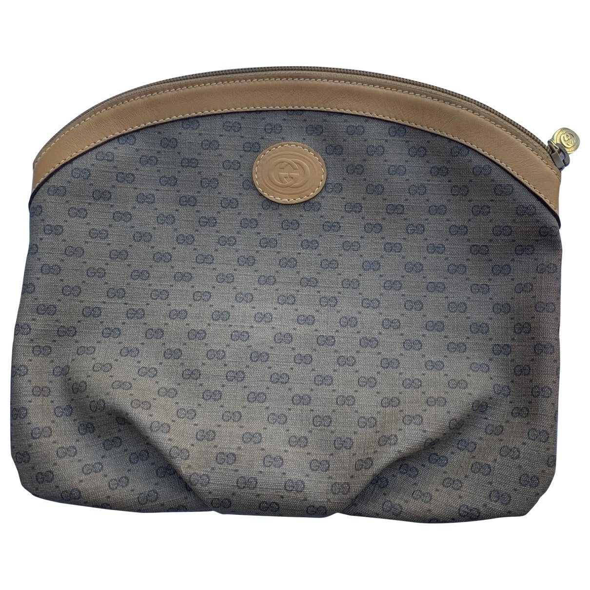 Gucci brown cloth travel bag